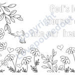 Love Poured Out Card PNG copyright