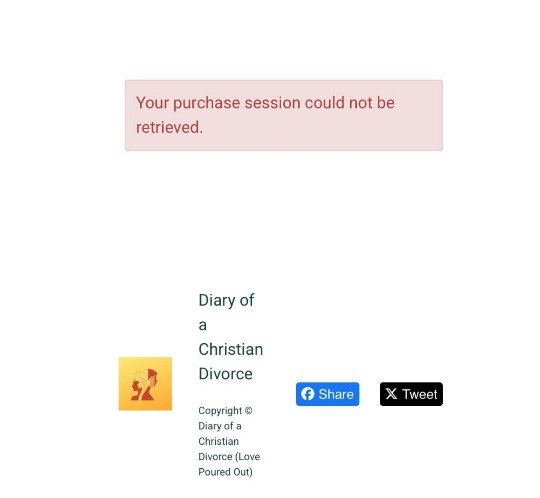 Payment session closed screen